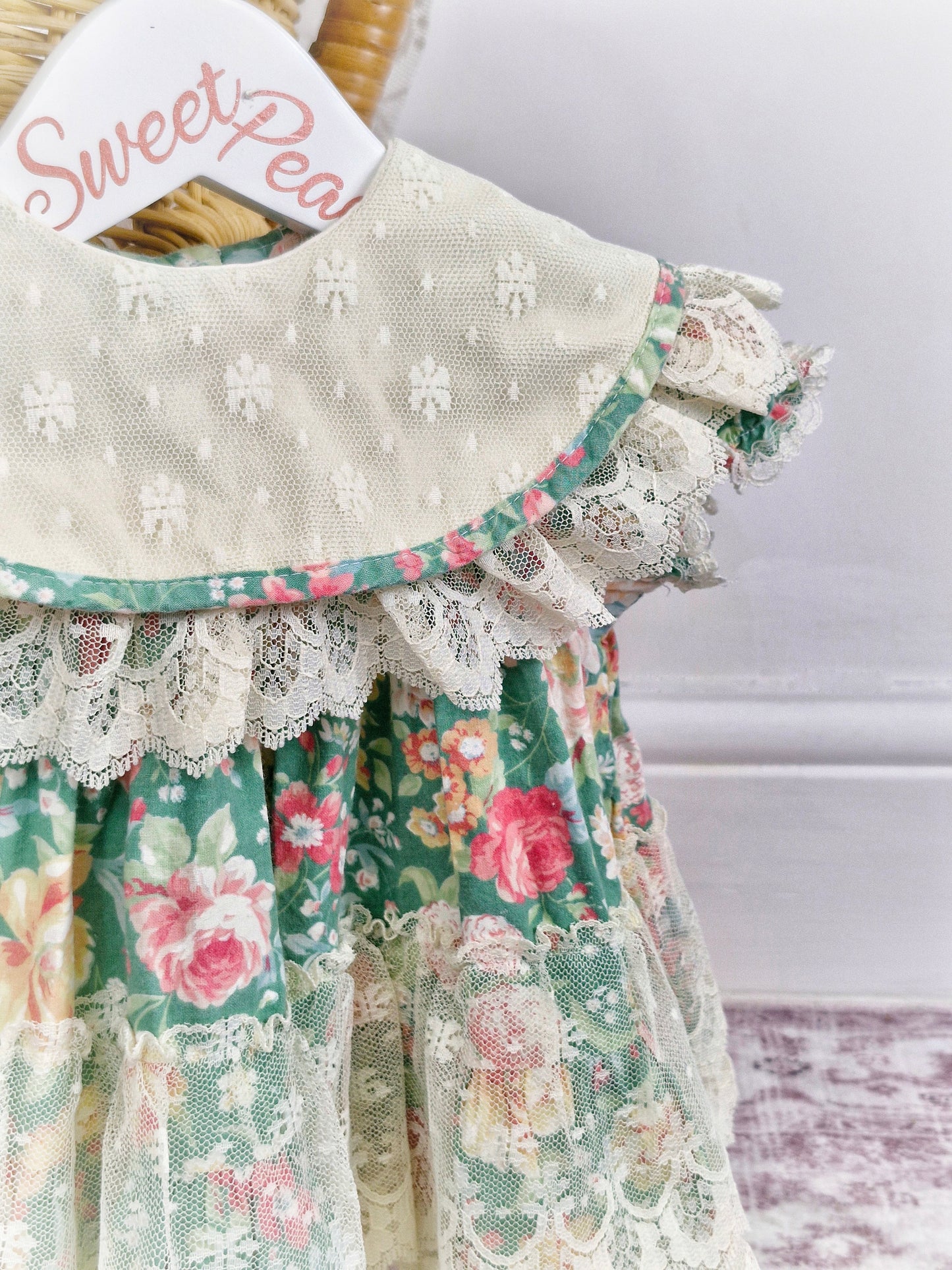 6 months. Sweet Liberty floral dress with stunning details
