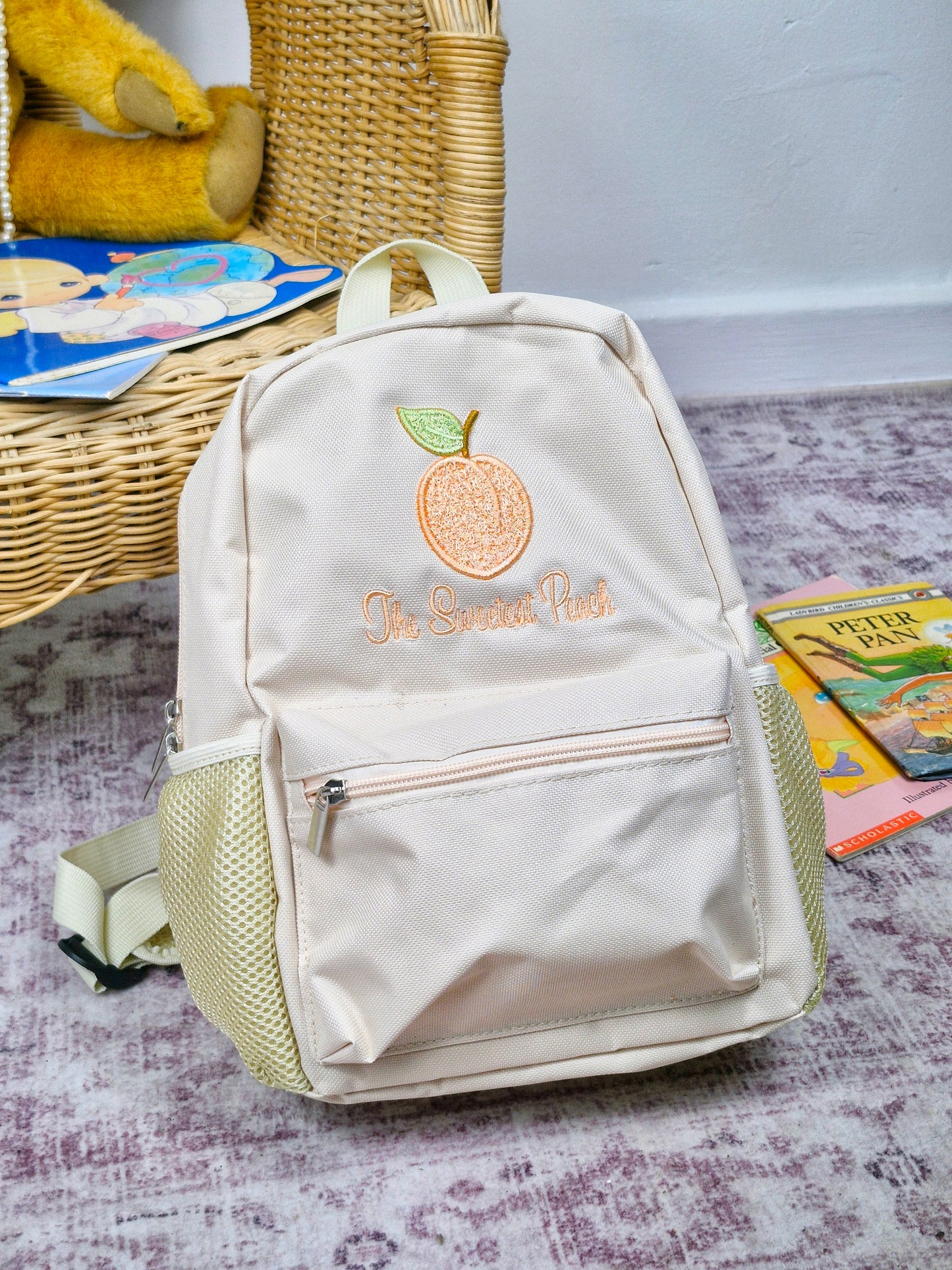 The Sweetest Peach mini backpacks