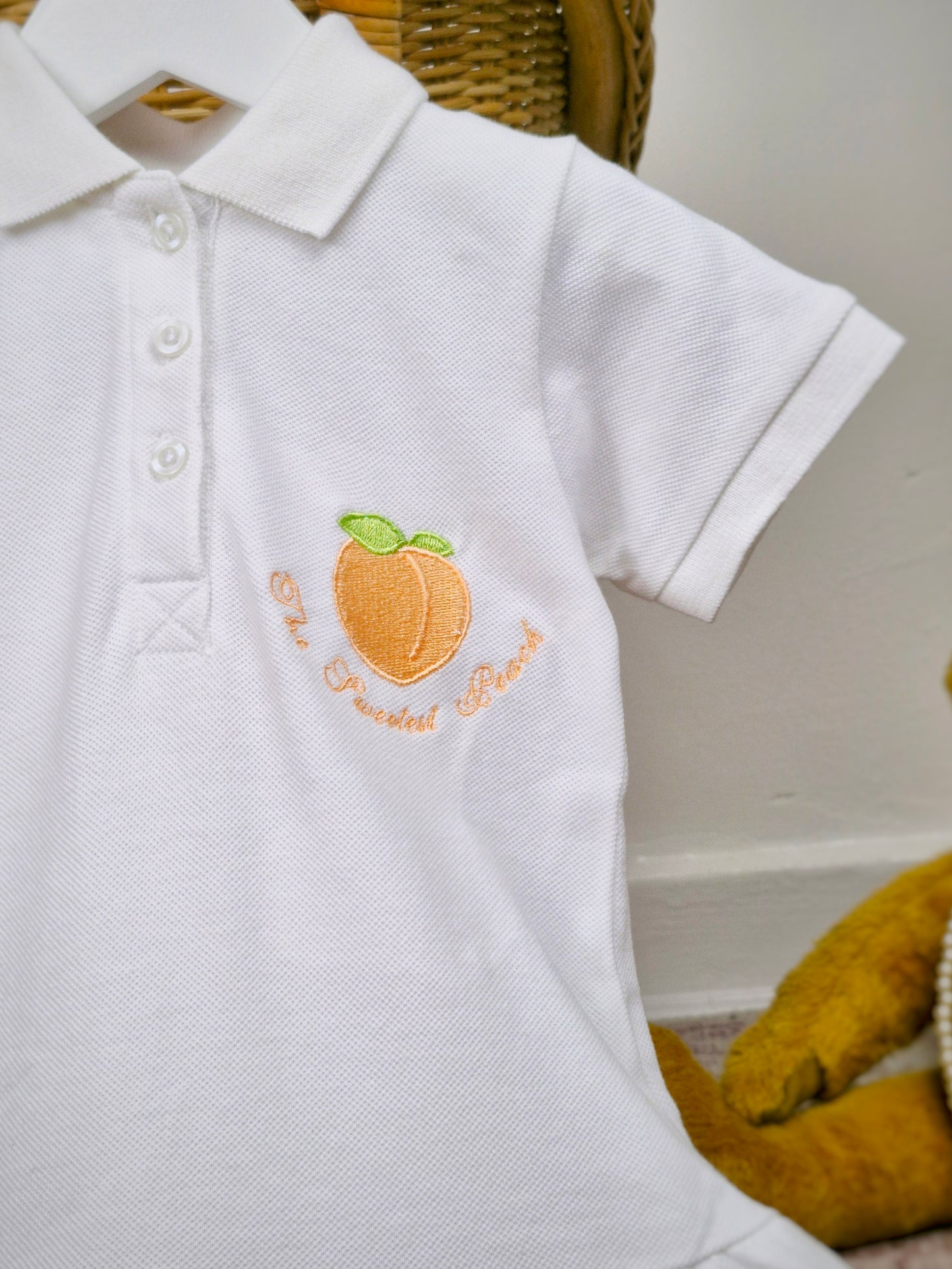 The sweetest peach polo dress