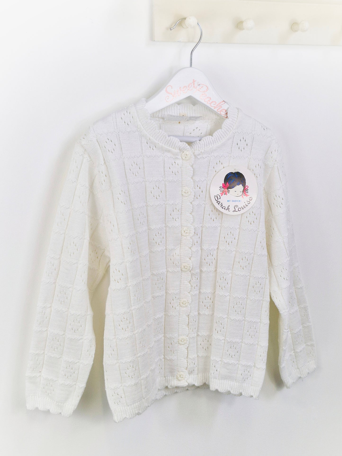 5-6 years vintage Sarah Louise cardigan, still with tags