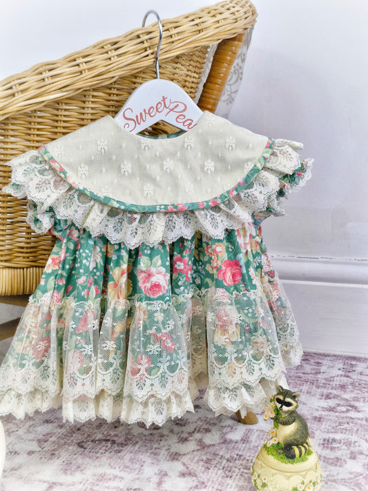 6 months. Sweet Liberty floral dress with stunning details