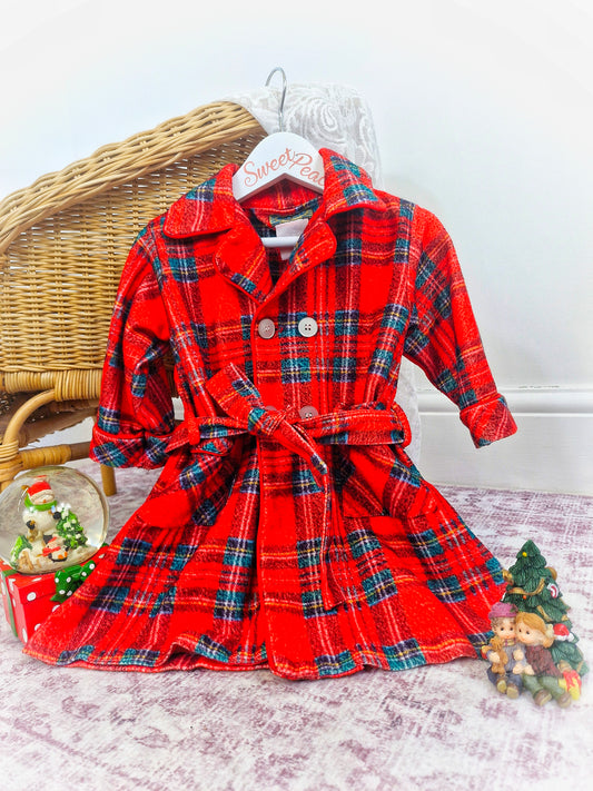 2-3 years. Tom & Jerry vintage tartan house coat