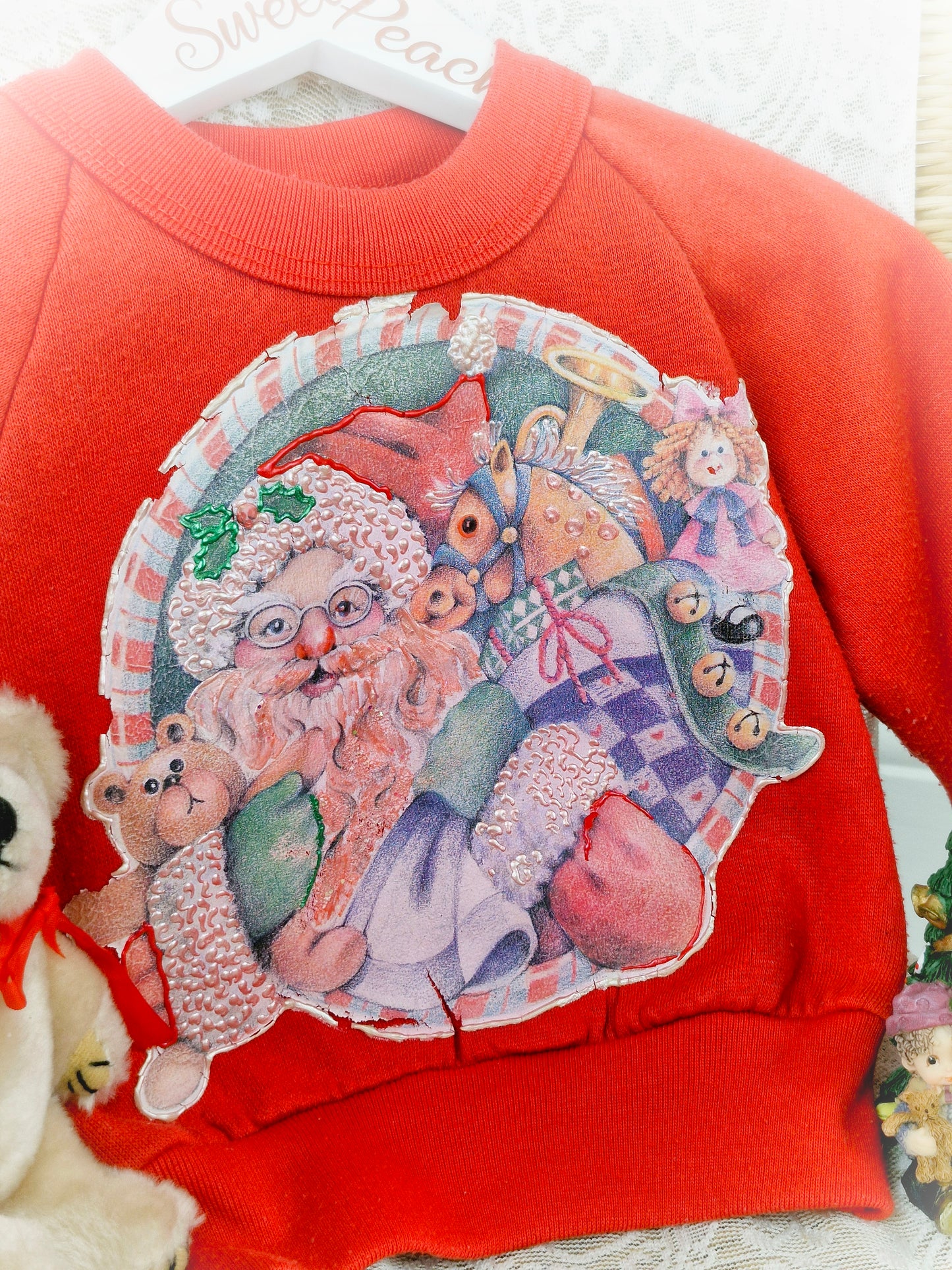 9-12 months. Vintage Fisher Price Christmas sweater