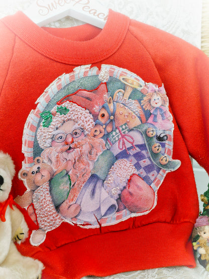 9-12 months. Vintage Fisher Price Christmas sweater