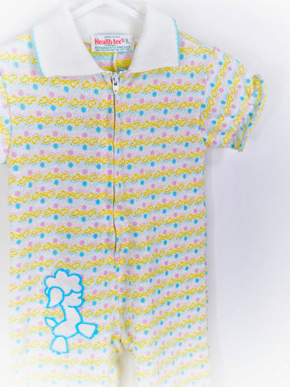 6 months. Vintage Healthtex romper