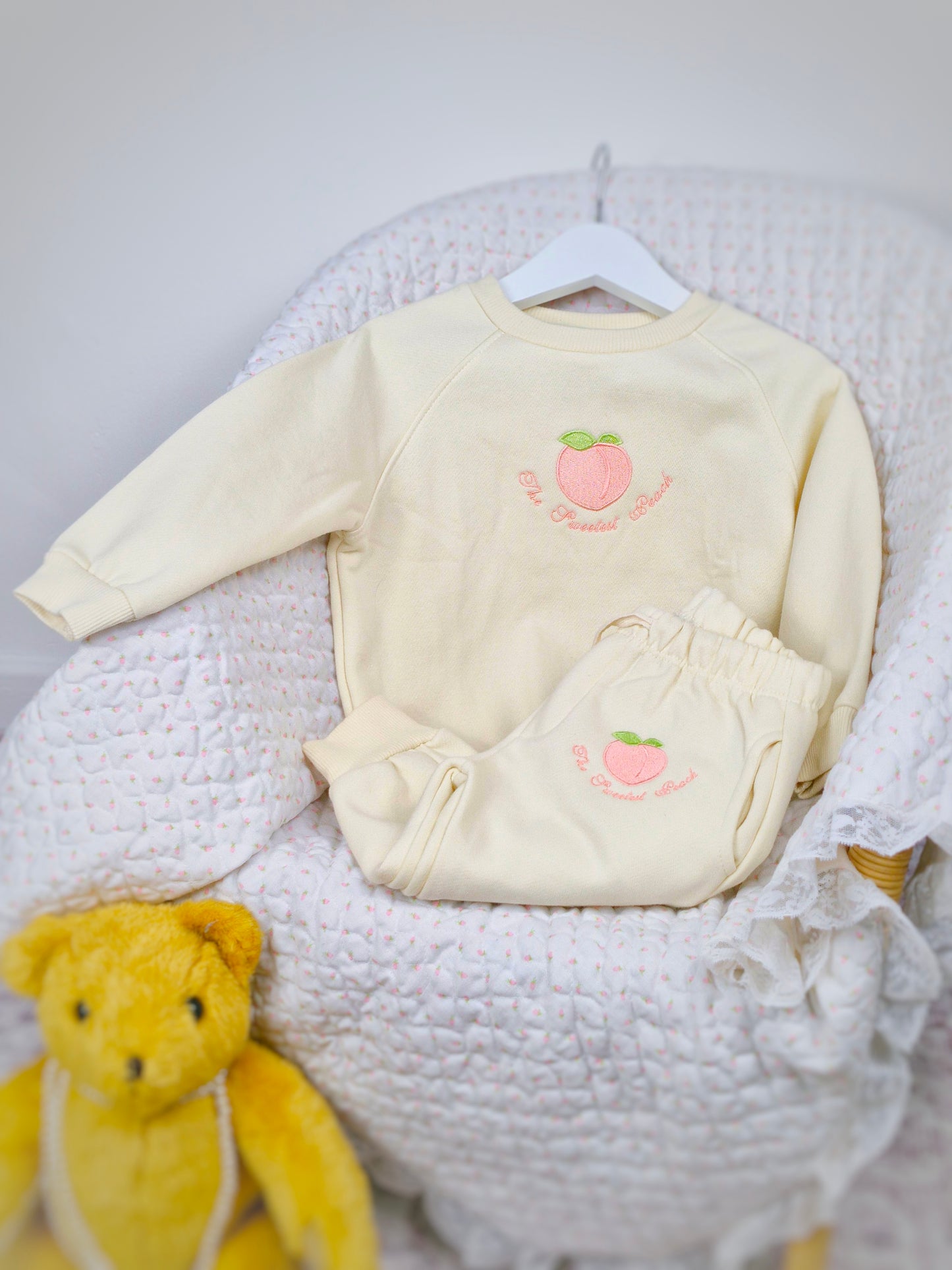 The Sweetest Peach tracksuits