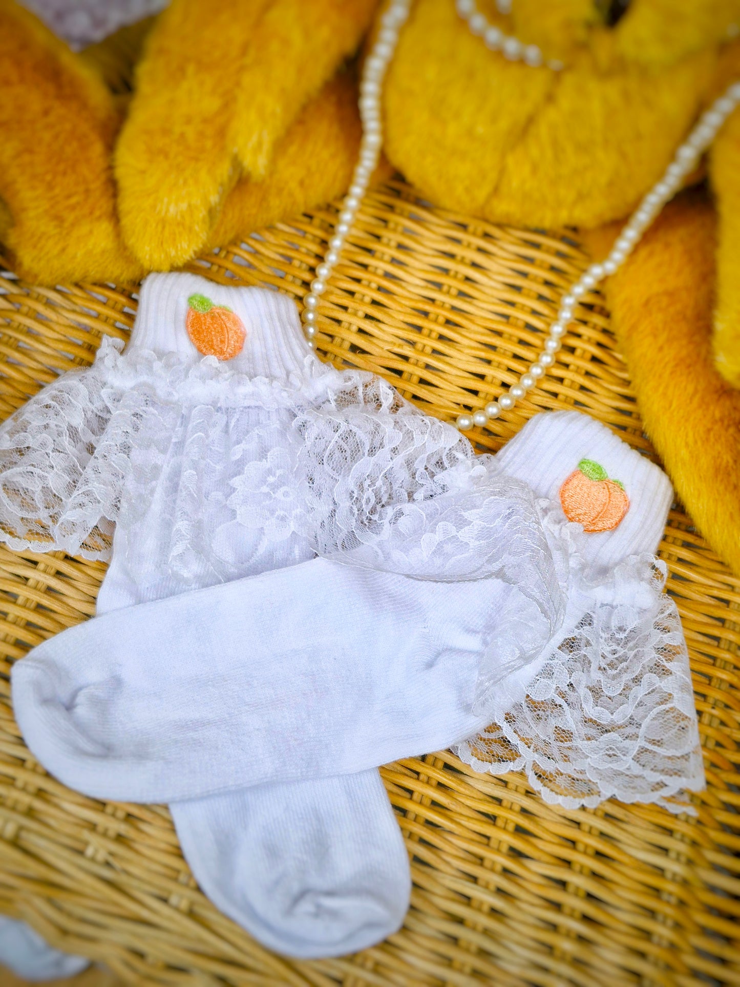 The Sweetest Peach socks
