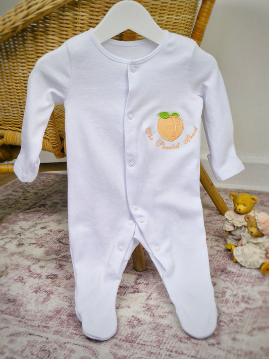 The Sweetest Peach babygrow