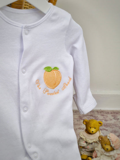 The Sweetest Peach babygrow