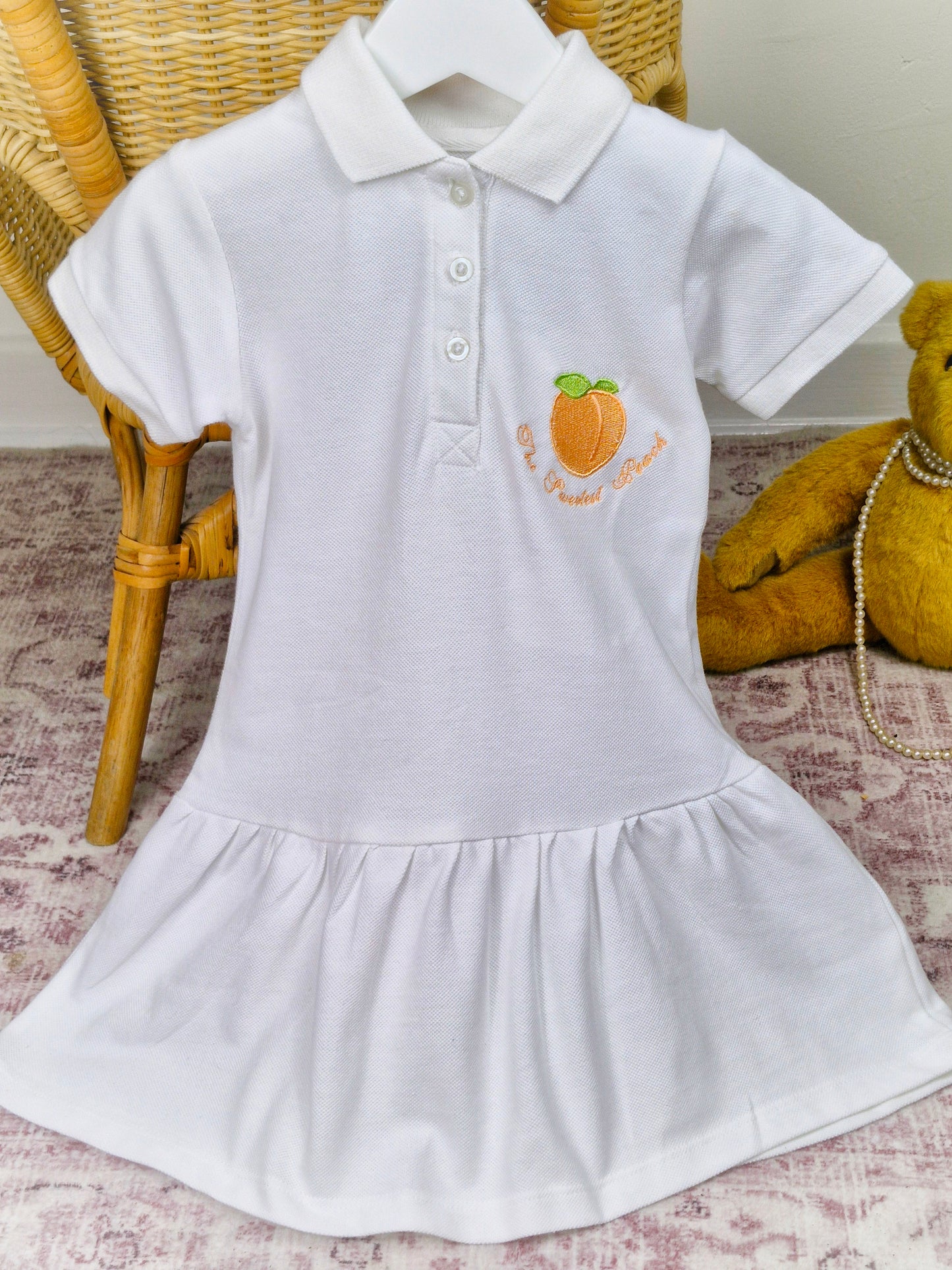 The sweetest peach polo dress