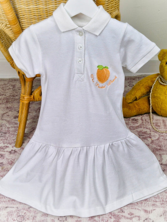 The sweetest peach polo dress