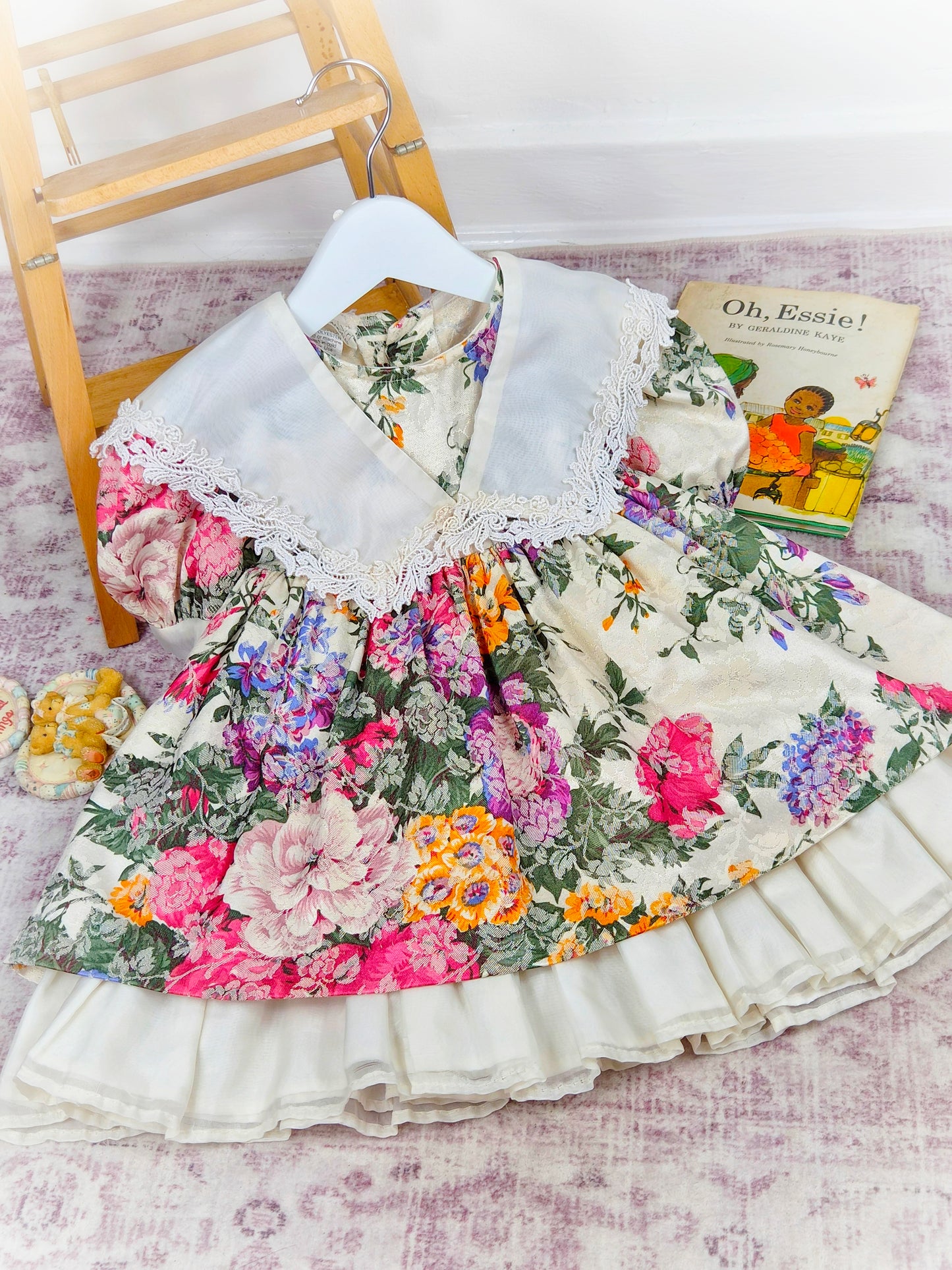 2 years. Granny core floral dress by Chelsea girl