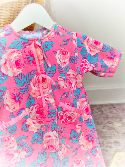 9 months. Pink floral vintage romper