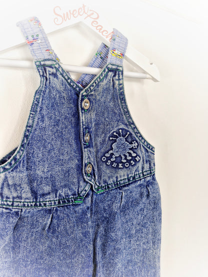 Best fit 2 years. Denim oshkosh dungarees